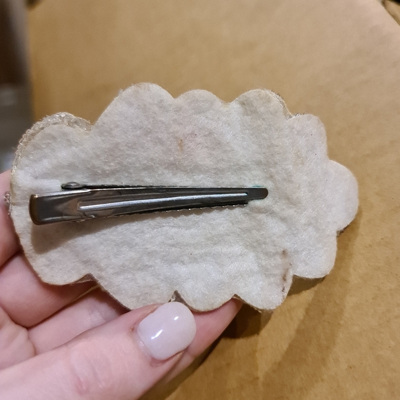 Large Gold Silver Beaded Jewel Sequin Hair Accessories Clip Material Fabric - Picture 3 of 3